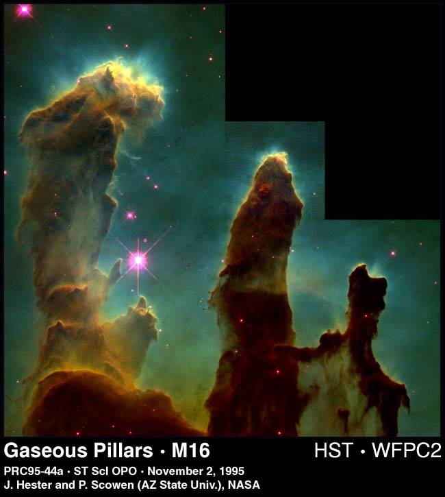 Gaseous Pillars in M16 - Eagle Nebula - http://oposite.stsci.edu/pubinfo/PR/95/44.html
